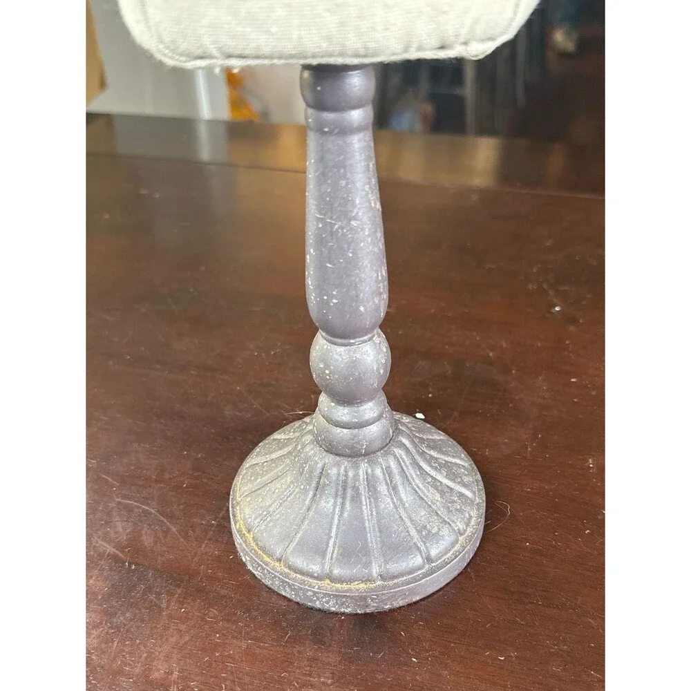 Vintage Style Burlap Mini Dress Form Jewelry Display Stand with Arms 18